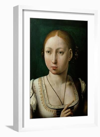 Juana the Mad (1473-1555)-Juan de Flandes-Framed Giclee Print