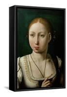 Juana the Mad (1473-1555)-Juan de Flandes-Framed Stretched Canvas