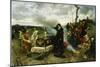 Juana the Mad Holding Vigil Over the Coffin of Her Husband, Philip the Handsom, 1877-Francisco Pradilla Y Ortiz-Mounted Giclee Print
