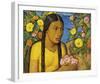 Juanita Entre Las Flores-Alfredo Ramos Martinez-Framed Giclee Print