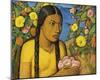 Juanita Entre Las Flores-Alfredo Ramos Martinez-Mounted Giclee Print