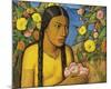 Juanita Entre Las Flores-Alfredo Ramos Martinez-Mounted Giclee Print