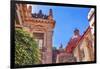 Juarez Theater, Temple De San Diego, San Diego Church, Guanajuato, Mexico.-William Perry-Framed Photographic Print