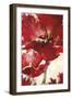 Jubilant Red Tulip Panel 2-Brent Heighton-Framed Art Print