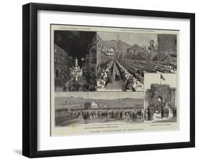 Jubilee Celebrations at Winchester-null-Framed Giclee Print