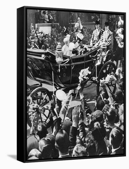 Jubilee Cheer for the King and Queen, 1935-null-Framed Stretched Canvas