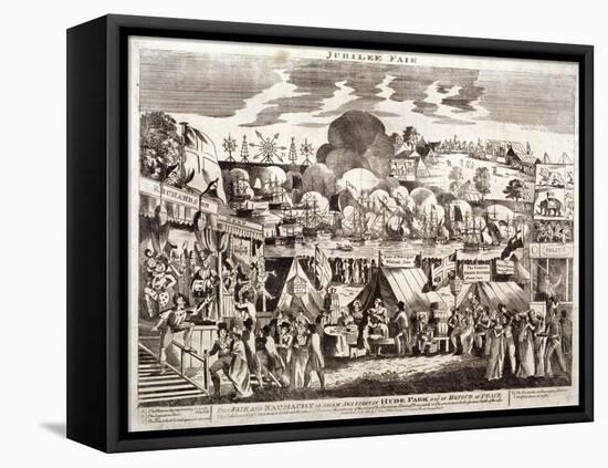 Jubilee Fair, Hyde Park, London, 1814-null-Framed Stretched Canvas