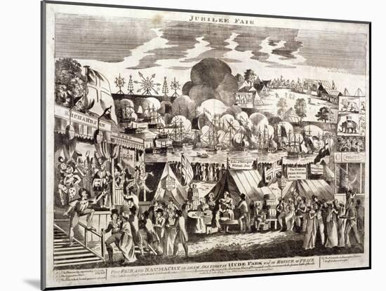 Jubilee Fair, Hyde Park, London, 1814-null-Mounted Giclee Print