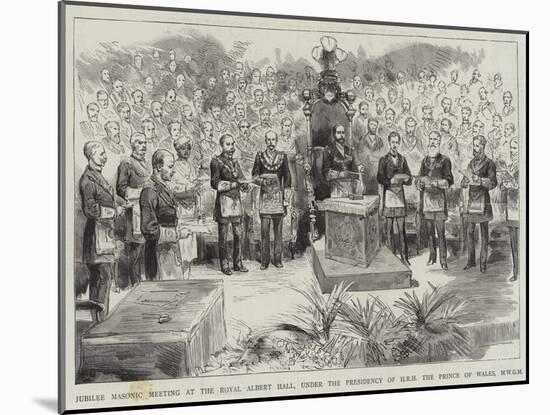 Jubilee Masonic Meeting at the Royal Albert Hall-null-Mounted Giclee Print