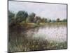 Jubilee River near Maidenhed, 2018 (Pastel)-Margo Starkey-Mounted Giclee Print