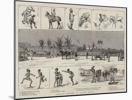 Jubilee Sports in Upper Burma-null-Mounted Giclee Print