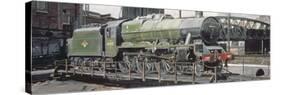 Jubilee Turnaround, Hawke 45652 Jubilee Class Locomotive on Camden Turntable, London-Kevin Parrish-Stretched Canvas
