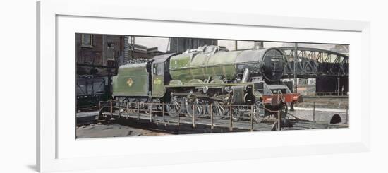 Jubilee Turnaround, Hawke 45652 Jubilee Class Locomotive on Camden Turntable, London-Kevin Parrish-Framed Giclee Print