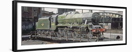 Jubilee Turnaround, Hawke 45652 Jubilee Class Locomotive on Camden Turntable, London-Kevin Parrish-Framed Giclee Print