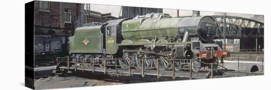 Jubilee Turnaround, Hawke 45652 Jubilee Class Locomotive on Camden Turntable, London-Kevin Parrish-Stretched Canvas