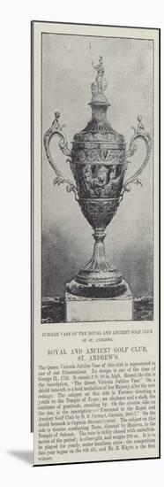 Jubilee Vase of the Royal and Ancient Golf Club of St Andrews-null-Mounted Giclee Print