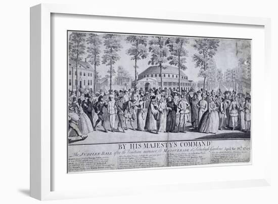 Jubilee Venetian Masquerade Ball in Ranelagh Gardens, Chelsea, London, 1749-Nathaniel Parr-Framed Giclee Print