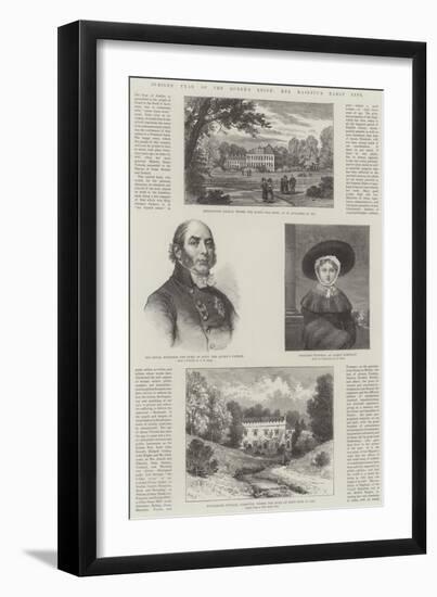 Jubilee Year of the Queen's Reign, Her Majesty's Early Life-William Henry James Boot-Framed Giclee Print