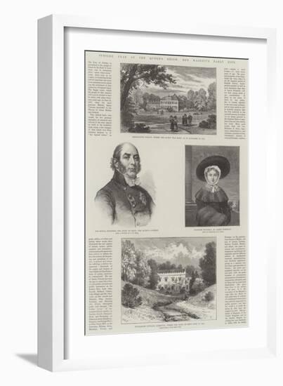 Jubilee Year of the Queen's Reign, Her Majesty's Early Life-William Henry James Boot-Framed Giclee Print