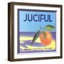 Juciful Orange Crate Label-null-Framed Art Print