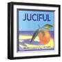 Juciful Orange Crate Label-null-Framed Art Print