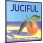 Juciful Orange Crate Label-null-Mounted Art Print