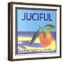 Juciful Orange Crate Label-null-Framed Art Print