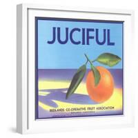 Juciful Orange Crate Label-null-Framed Art Print