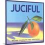 Juciful Orange Crate Label-null-Mounted Art Print