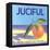 Juciful Orange Crate Label-null-Framed Stretched Canvas