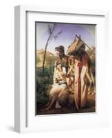 Judah and Tamar, 1840-Horace Vernet-Framed Giclee Print