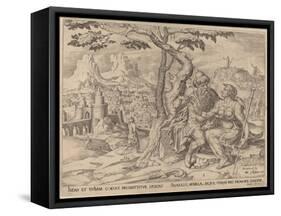 Judah Giving Tamar the Pledge, C.1566-Maarten van Heemskerck-Framed Stretched Canvas