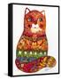 Judaica Folk Cat-Oxana Zaika-Framed Stretched Canvas