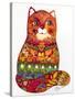 Judaica Folk Cat-Oxana Zaika-Stretched Canvas