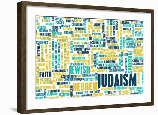 Judaism or Jewish Religion as a Concept-kentoh-Framed Art Print