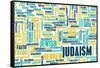 Judaism or Jewish Religion as a Concept-kentoh-Framed Stretched Canvas
