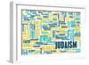 Judaism or Jewish Religion as a Concept-kentoh-Framed Art Print