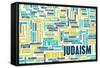 Judaism or Jewish Religion as a Concept-kentoh-Framed Stretched Canvas