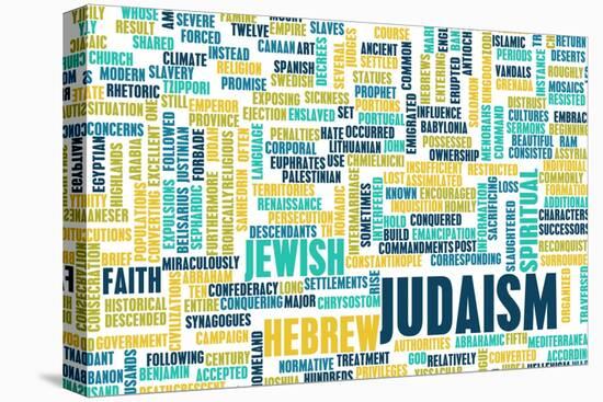 Judaism or Jewish Religion as a Concept-kentoh-Stretched Canvas