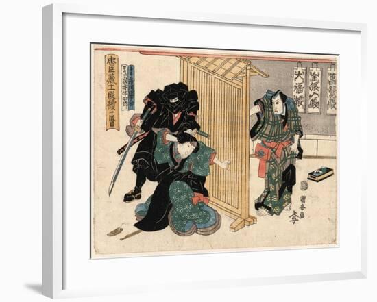 Judanme-Utagawa Kuniyasu-Framed Giclee Print