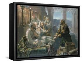 Judas and the Thirty Pieces of Silver for Betraying Christ-Hubert von Herkomer-Framed Stretched Canvas