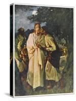 Judas Kisses Jesus - Identifying Him to His Enemies-null-Stretched Canvas