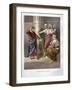 Judas repents and in remorse, returns the thirty pieces of silver, 1869 (chromolitho)-English School-Framed Giclee Print