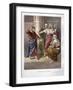 Judas repents and in remorse, returns the thirty pieces of silver, 1869 (chromolitho)-English School-Framed Giclee Print