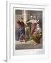 Judas repents and in remorse, returns the thirty pieces of silver, 1869 (chromolitho)-English School-Framed Giclee Print