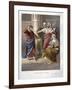 Judas repents and in remorse, returns the thirty pieces of silver, 1869 (chromolitho)-English School-Framed Giclee Print