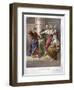 Judas repents and in remorse, returns the thirty pieces of silver, 1869 (chromolitho)-English School-Framed Giclee Print