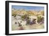 Judean desert in the Holy Land c1910-Harold Copping-Framed Giclee Print