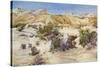 Judean desert in the Holy Land c1910-Harold Copping-Stretched Canvas