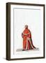 Judge, Costume Design for Shakespeare's Play, Henry VIII, 19th Century-null-Framed Giclee Print